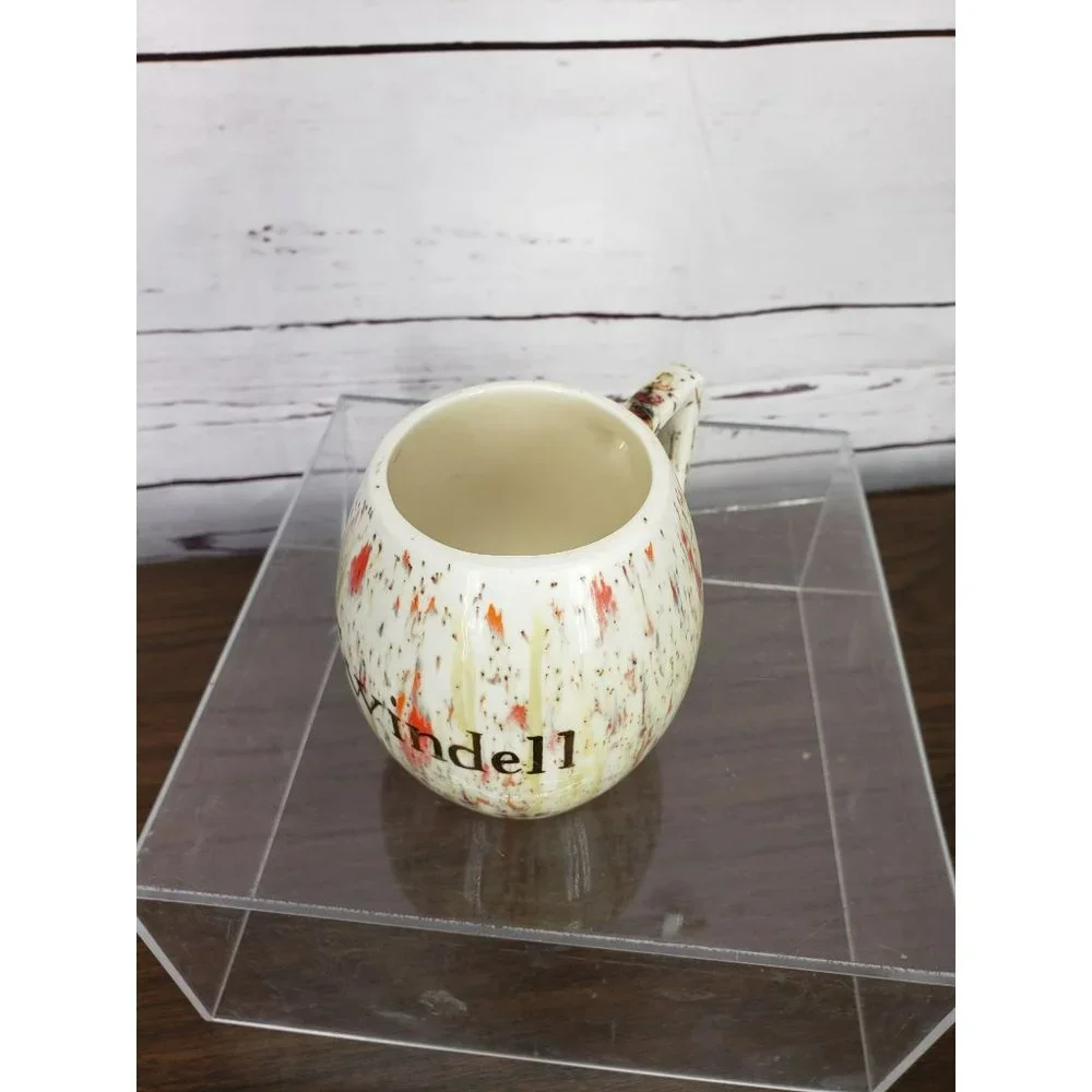 Vintage Retro 1972 Splatter Paint Orange White Green Coffee Cup‎ Mug Swindell
